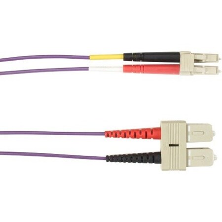 Black Box Colored Fiber Om1 62.5-Micron Multimode Fiber Optic Patch Cable - FOCMR62-003M-SCLC-VT
